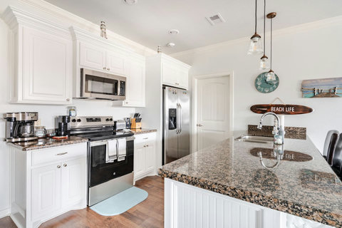 Kitchen with stainless appliances