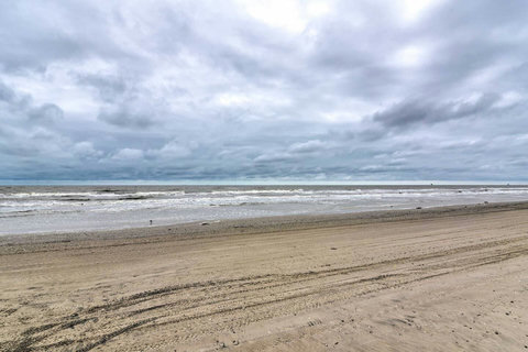 Wide, sandy beach