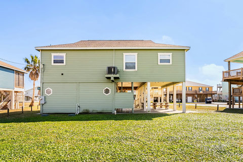 Back of the house and yard