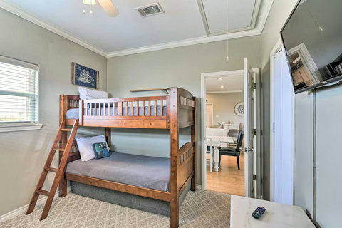 Bunk room with a twin-over-full bunk