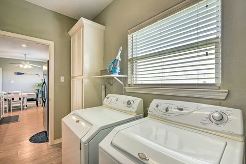 Laundry room with washer and dryer