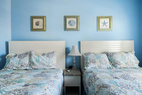 Two beds side by side