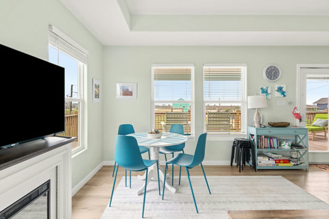 Dining table by the windows