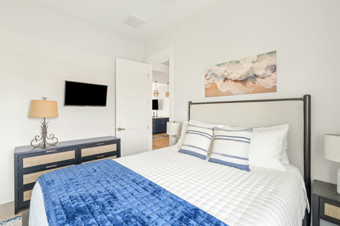 Second king bedroom with a smart TV