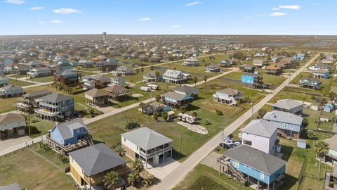 Aerial view of the neighborhood
