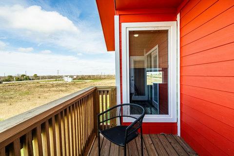 Balcony off the bedroom