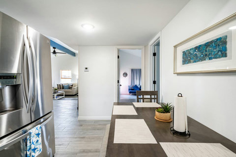 Dining table and hallway