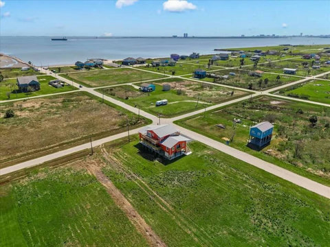 Aerial view of the neighborhood