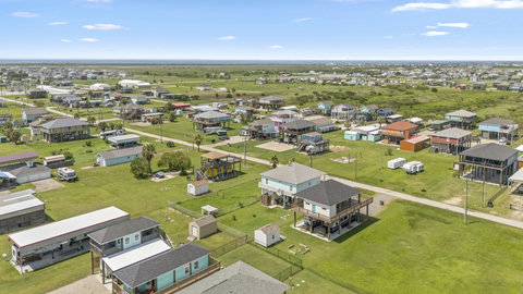 Quiet beach neighborhood from above