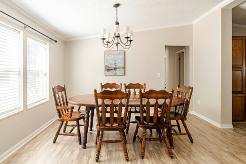 Dining table for six