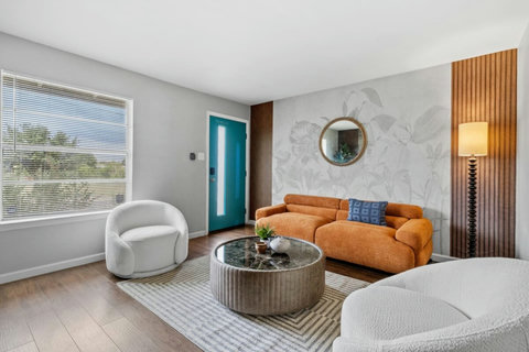 Living room with lots of natural light