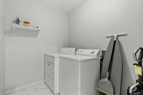 Washer and dryer