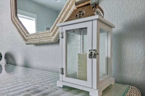 Coastal touches throughout