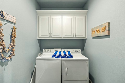 Washer and dryer on site