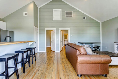Living room with the kitchen bar