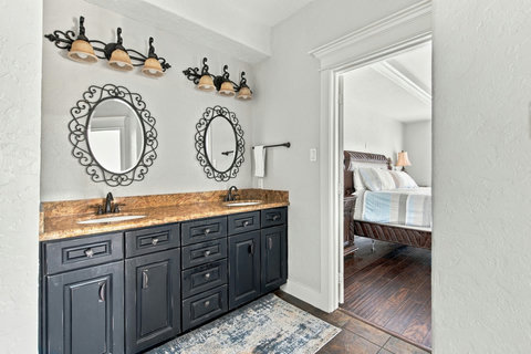 Primary bath with a double vanity