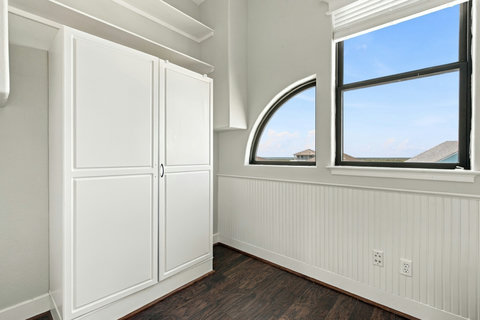 Storage cabinet and big windows
