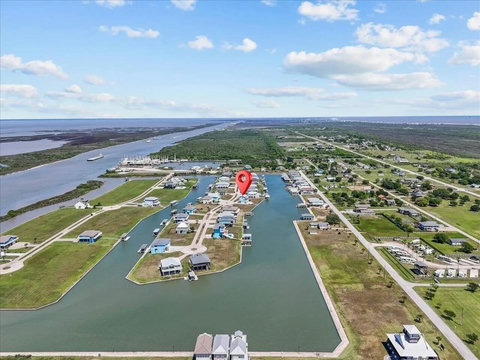 Canals, bay and Intracoastal from above