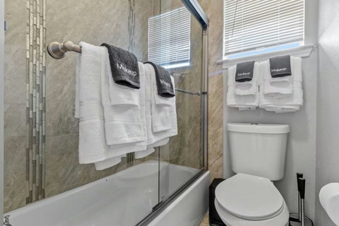 Bathroom with a tub-shower