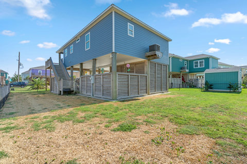 Fenced backyard with room to play