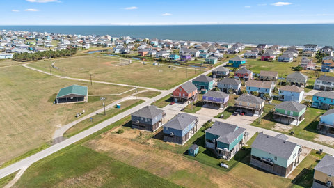 Aerial view of the neighborhood
