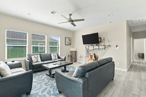 Living room with lots of natural light