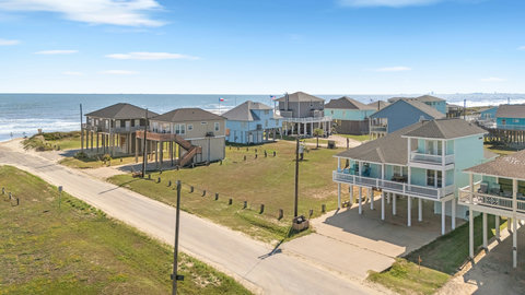 The beach, just down the street