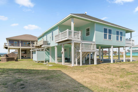 The house and side yard