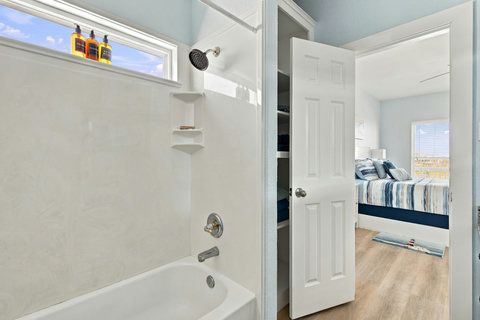 Tub and shower in the primary bath