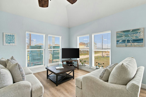 Living area with plenty of windows