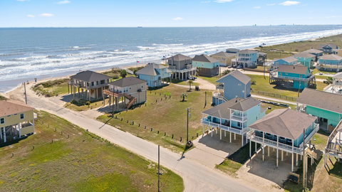 Beach road from above