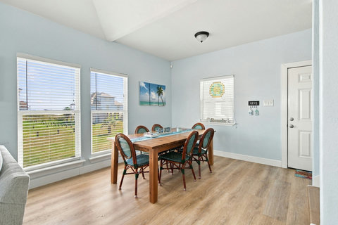 Dining area by the side door