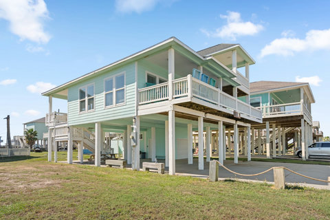 Covered decks and plenty of parking