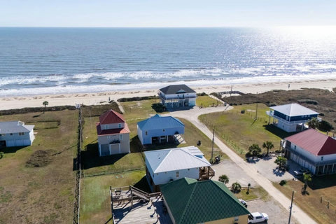 The beach right in front of the house