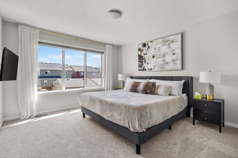Master Bedroom with Smart TV & Bathroom