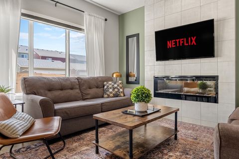 Luxury, double sofa living room