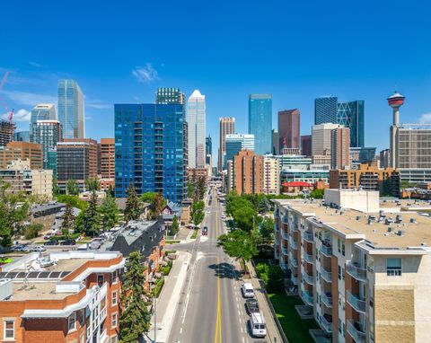 The views from the patio present a spectacular panorama of Calgary downtown, where urban life buzzes against a backdrop of stunning architecture and captivating skylines.