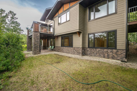 Exterior of the rear part of the home