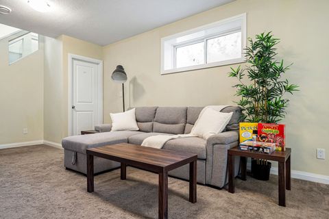 Basement Living Room Equiped with games and pull out bed