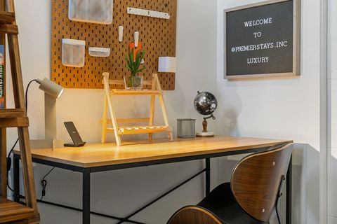 Work or relax in the dedicated office area, complete with a charging dock and super-fast Optic Fibre Wi-Fi, perfect for remote work, streaming, or staying connected during your stay.