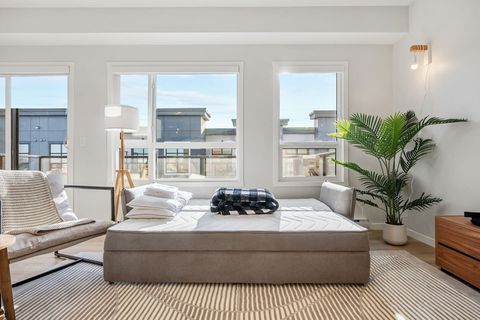 Transform the sofa into a bed. Sleeps 2 adults comfortably.