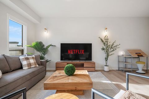 Entertain yourself and the group with a 70" Smart TV