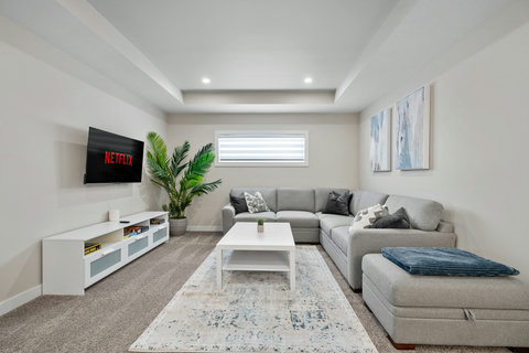 Comfortable living room perfect for relaxing and streaming your favorite shows