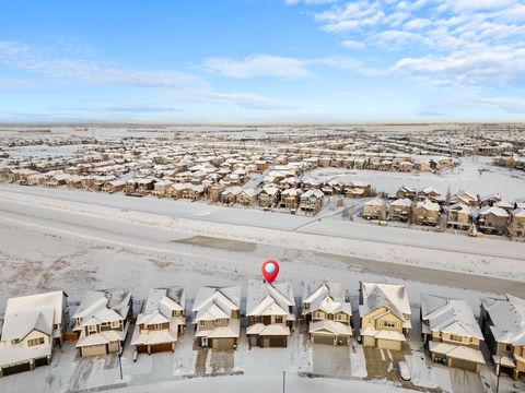 Stunning aerial perspective of your community nestled in winter landscape