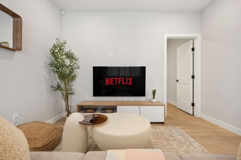 Large 58" Smart TV with complimentary Netflix and more!