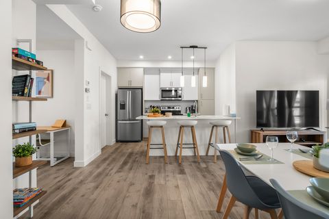 Bright open-plan kitchen and living area perfect for gathering