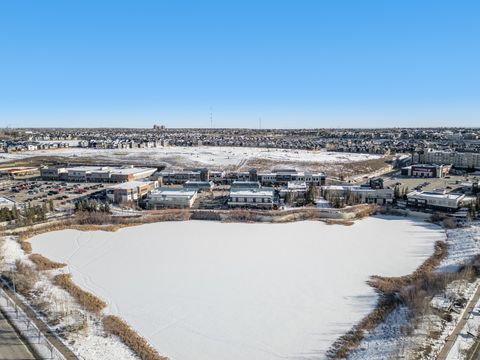 Stunning winter views of the frozen pond and vibrant neighborhood landscape