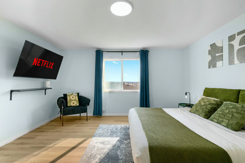 Master King Bed #1 with 58" Smart TV
