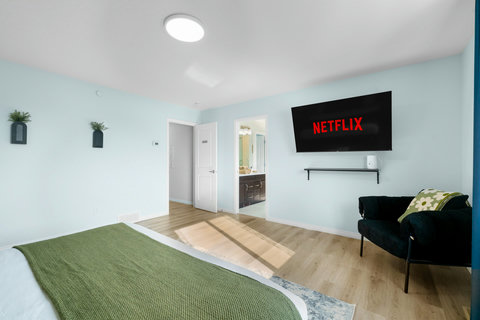 Master King Bed #1 with 58" Smart TV