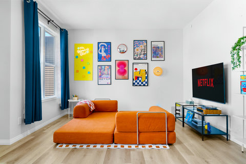 Sofa Bed & Coversational Pit